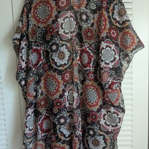 Floral Patterned Kimono